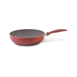 Panela Wok Ceramic Life 24 cm Easy Vermelha Brinox Menor preço em Panela Wok Ceramic Life 24 cm Easy Vermelha Brinox