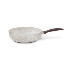 Panela Wok Ceramic Life Smart Plus 24 cm Vanilla Brinox Menor preço em Panela Wok Ceramic Life Smart Plus 24 cm Vanilla Brinox