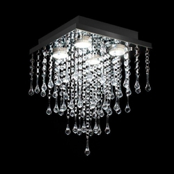 Lustre De Acrílico Pirâmide Sintra Para 4*gu10 Menor preço em Lustre De Acrílico Pirâmide Sintra Para 4*gu10