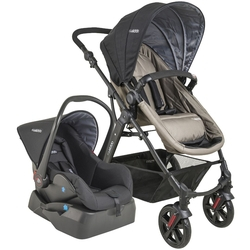 Carrinho Bebê Travel System Galaxy + Casulo Click PR/Cappuccino Kiddo Menor preço em Carrinho Bebê Travel System Galaxy + Casulo Click PR/Cappuccino Kiddo