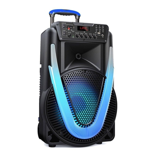 Caixa Amplificadora Multilaser Sunny II, Entrada Auxiliar, SD, USB, 500W, Preta