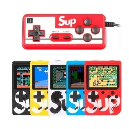 Mini Vídeo Game SUP Portátil 400 in 1 Jogos Retrô Plus 8 Bits