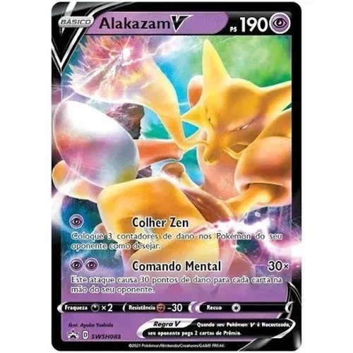 Box Pokemon Coleção Alakazam V - Copag