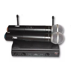 Kit De Microfones Jwl U-585 Dinâmico Cardióide E Uni direcional duplo de mão sem fio Menor preço em Kit De Microfones Jwl U-585 Dinâmico Cardióide E Uni direcional duplo de mão sem fio