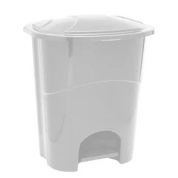 Lixeira C/ Pedal 20 Lts Branca - 482 - Paramount Menor preço em Lixeira C/ Pedal 20 Lts Branca - 482 - Paramount