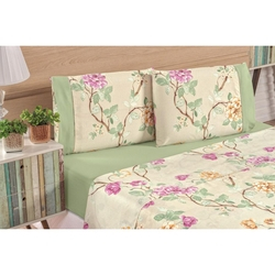 Jogo De Cama Naturale Lençol Casal Padrão 04 Peças Estampado Micropercal 200 Fios Belle Menor preço em Jogo De Cama Naturale Lençol Casal Padrão 04 Peças Estampado Micropercal 200 Fios Belle