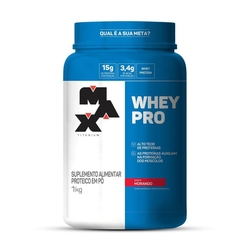 WHEY PRO (1kg) - Morango - Max Titanium é boa?