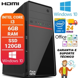 Computador Desktop Intel Core i3 Com Hdmi 6GB SSD 120GB Windows 10 Pro Pc Cpu é boa?