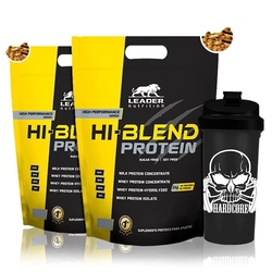 Combo 2x Hi Blend Protein 1,8kg + Coqueteleira - Leader Nutrition Menor preço em Combo 2x Hi Blend Protein 1,8kg + Coqueteleira - Leader Nutrition