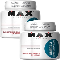 Kit 2x Ômega 3 - 180 Cáps - Óleo Peixe - Max Titanium é boa?