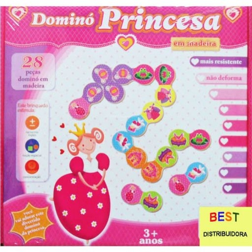 Jogo Dominó Princesas - Brincadeira De Criança