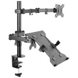 Menor preço em Suporte para Monitor e Notebook Com Articulação Dupla - Plmsmn1a