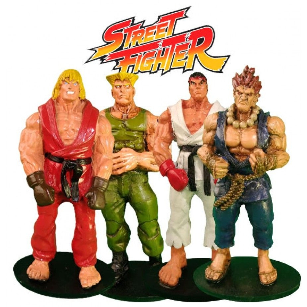 Guile Street Fighter Boneco Colecionável Resina