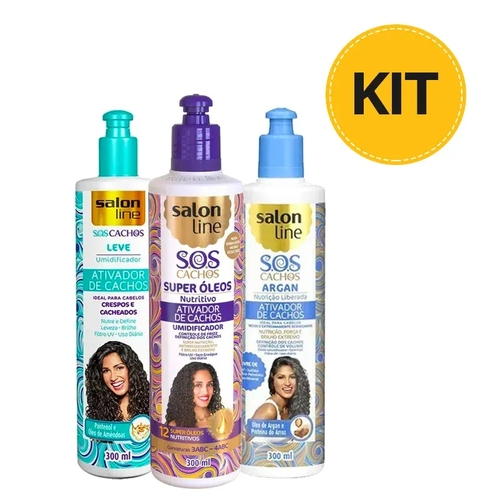Kit Ativador De Cachos Salon Line Sos Em Promocao Ofertas Na Americanas