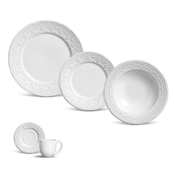 Aparelho de Jantar Porto Brasil Madeleine 20 Peças - Branco Menor preço em Aparelho de Jantar Porto Brasil Madeleine 20 Peças - Branco