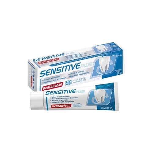 Gel dental com flúor Sensitive, da Dentalclean 