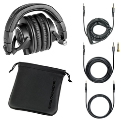 Headset Profissional Monitor de Estúdio Audio-Technica ATH-M50x Preto P2 e P10 Dobrável - ATH-M50x é boa?