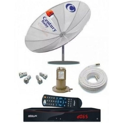 Kit Completo Antena Parabólica Century + Receptor Analógico E Digital + Lnbf + Cabo Menor preço em Kit Completo Antena Parabólica Century + Receptor Analógico E Digital + Lnbf + Cabo