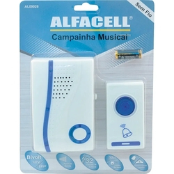 Campainha sem Fio 32 Sons AL09026 Alfacell Bivolt Menor preço em Campainha sem Fio 32 Sons AL09026 Alfacell Bivolt