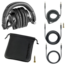 Headset Profissional Monitor de Estúdio Audio-Technica ATH-M50x Preto P2 e P10 Dobrável - ATH-M50x é boa?
