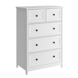 Cômoda Alta com 5 Gavetas Dm-216 Branco Ditália Menor preço em Cômoda Alta com 5 Gavetas Dm-216 Branco Ditália