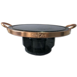 Kit fondue de pedra Sabão 37 centímetros sendo 2 peças rechaud e grelha super grande Menor preço em Kit fondue de pedra Sabão 37 centímetros sendo 2 peças rechaud e grelha super grande