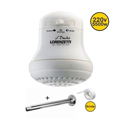 Kit Ducha Eletrica Maxi Ducha 3t 220v 5500w Lorenzetti + Braço Chuveiro é ruim? Kit Ducha Eletrica Maxi Ducha 3t 220v 5500w Lorenzetti + Braço Chuveiro é boa?