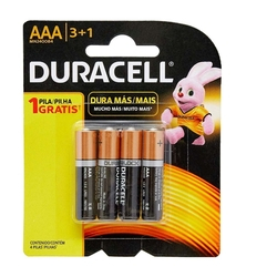 Pilha Alcalina Palito Aaa Com 4 Unidades - Duracell Menor preço em Pilha Alcalina Palito Aaa Com 4 Unidades - Duracell