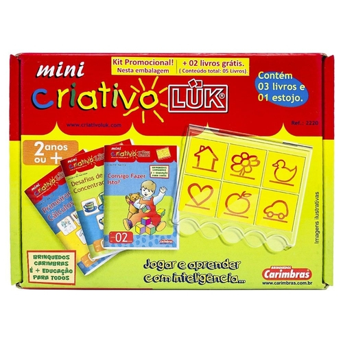 Kit Jogo Mini Criativo Luk + Blocos De Montar 120 Peças em Promoção na  Americanas