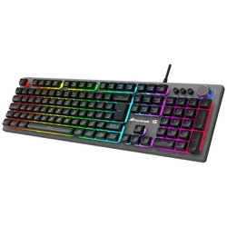 Teclado Gamer Semi-Mecânico Led RGB Grafite Holt Fortrek Menor preço em Teclado Gamer Semi-Mecânico Led RGB Grafite Holt Fortrek