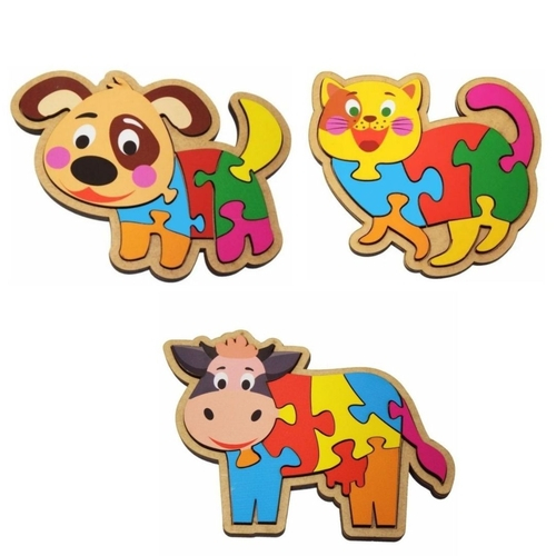 Quebra-cabeça animal bloco - Durável Leve Dos Desenhos Animados Quebra- cabeças Para Crianças - Brinquedos para educação pré-escolar precoce,  crianças, presente menino, menina Rianpesn : : Brinquedos e  Jogos