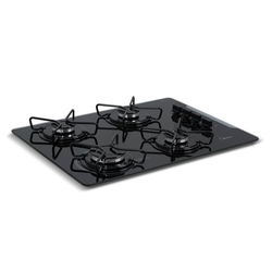 Cooktop a Gás Mega Chama 4 Bocas Mesa de Vidro Bivolt -Midea Menor preço em Cooktop a Gás Mega Chama 4 Bocas Mesa de Vidro Bivolt -Midea