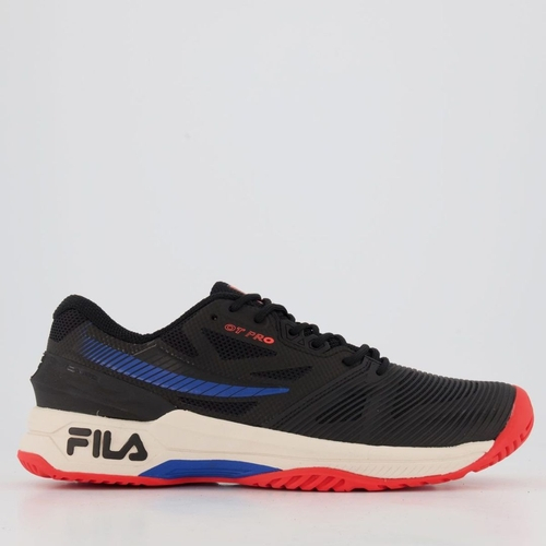 tenis fila laranja e preto