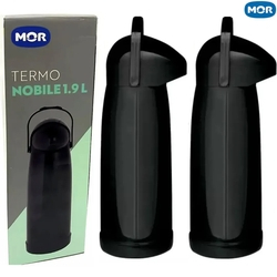 Kit Garrafa Térmica Café Água De Pressão Mor Nobile 1.9l Atacado Menor preço em Kit Garrafa Térmica Café Água De Pressão Mor Nobile 1.9l Atacado