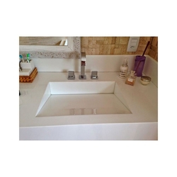 Pia Esculpida Banheiro Mármore Branco Prime 80 x 50 x 15 Menor preço em Pia Esculpida Banheiro Mármore Branco Prime 80 x 50 x 15