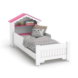 Mini Cama Infantil Magia Casinha Branco Rosa Ofertamo Quarto é boa?
