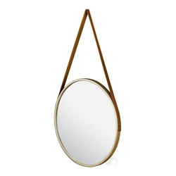 Espelho Redondo Decorativo Suspenso Alça 33cm - Varias Cores é boa?