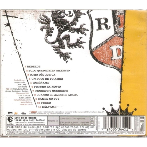 Cd Rebelde - Edição Em Espanhol - Raro Em Promoção | Ofertas Na Americanas