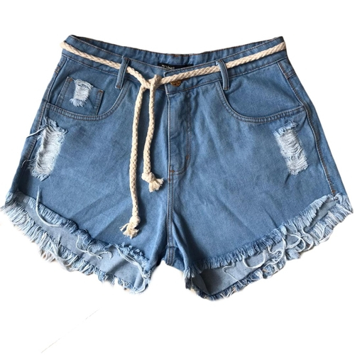 modelo de short com cinto