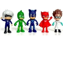 Menor preço em Kit 5 Mini Bonecos Pj Masks Com Menino Gato - Promoção