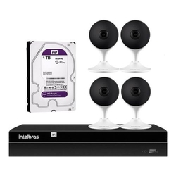 Kit 4 Câmeras Infra 10 Wifi Sf Im3 Full Hd Nvr Intelbras 1tb Menor preço em Kit 4 Câmeras Infra 10 Wifi Sf Im3 Full Hd Nvr Intelbras 1tb
