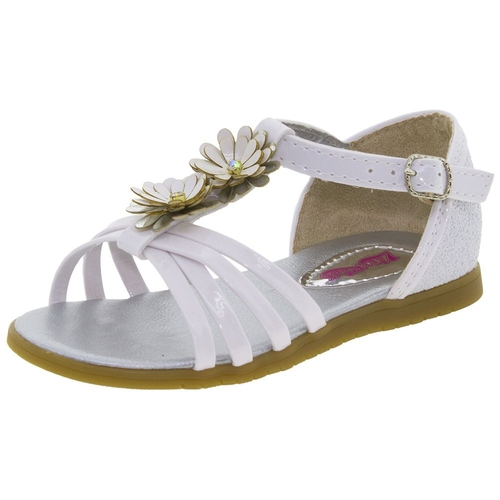 sandalia branca infantil feminina