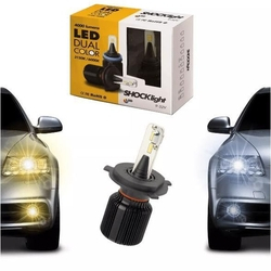 Kit Lampada Ultra Led Shocklight H11 Dual Color 3150K 6000K Menor preço em Kit Lampada Ultra Led Shocklight H11 Dual Color 3150K 6000K