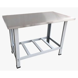 Mesa de Serviço Industrial Aço Inox 70x70 - Kenok Menor preço em Mesa de Serviço Industrial Aço Inox 70x70 - Kenok