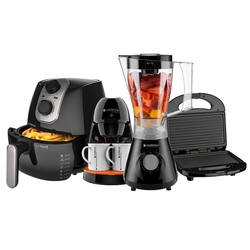 Kit Essencial Cozinha Black Cadence 127V Menor preço em Kit Essencial Cozinha Black Cadence 127V