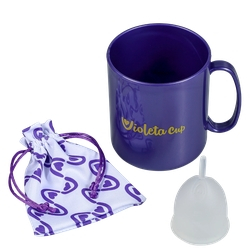 Kit Violeta Cup Tipo A Transparente (2 Produtos) Menor preço em Kit Violeta Cup Tipo A Transparente (2 Produtos)