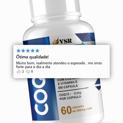 Menor preço em kit 03 Coenzima Q10 Coq10 E Vitaminas 180 Cáps VSR
