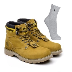 Bota Adventure Caterpillar Masculina Em Couro Marfim no Shoptime