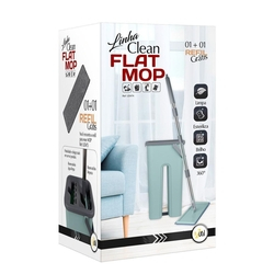 Kit Mop Flat + 3 Refil Esfregão Microfibra Rodo Lava Seca Menor preço em Kit Mop Flat + 3 Refil Esfregão Microfibra Rodo Lava Seca