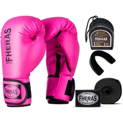 Kit Luva De Boxe Muay Thai Mma Bandagem E Bucal Rosa 10Oz Menor preço em Kit Luva De Boxe Muay Thai Mma Bandagem E Bucal Rosa 10Oz